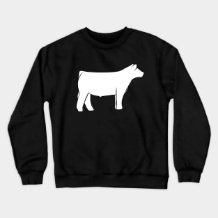 Show Steer Silhouette  - NOT FOR RESALE WITHOUT PERMISSION Crewneck Sweatshirt